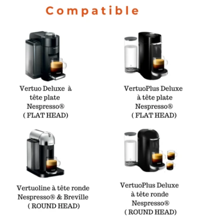 Capsule réutilisable compatible avec la gamme Nespresso Vertuo